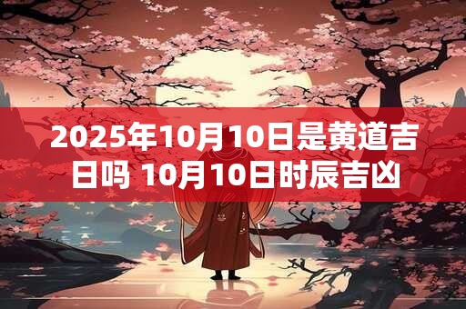2026年10月10日是黄道吉日吗 10月10日时辰吉凶 2026年10月10日是黄道吉日吗 10月10日时辰吉凶