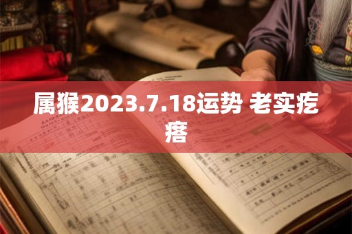 属猴2023.7.18运势 老实疙瘩