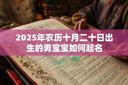 2025年农历十月二十日出生的男宝宝如何起名