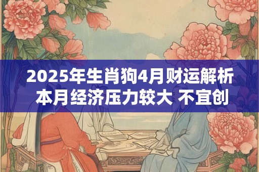 2025年生肖狗4月财运解析 本月经济压力较大 不宜创业
