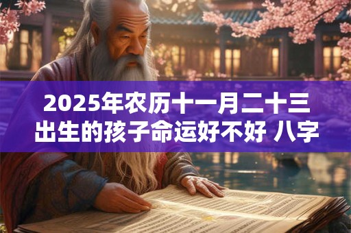 2025年农历十一月二十三出生的孩子命运好不好 八字旺吗