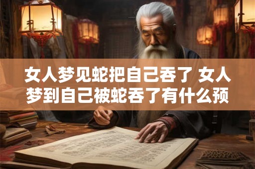 女人梦见蛇把自己吞了 女人梦到自己被蛇吞了有什么预兆