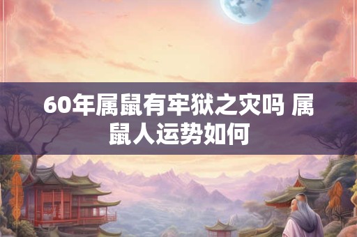 60年属鼠有牢狱之灾吗 属鼠人运势如何