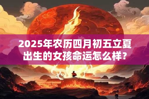 2025年农历四月初五立夏出生的女孩命运怎么样？