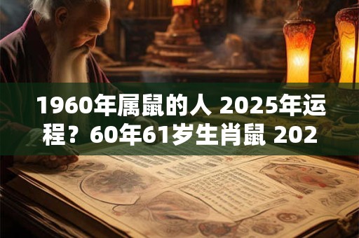 1960年属鼠的人 2025年运程？60年61岁生肖鼠 2025年运势