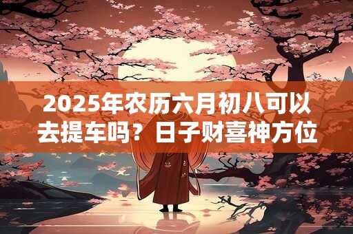 2025年农历六月初八可以去提车吗？日子财喜神方位？