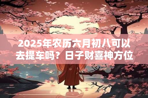 2025年农历六月初八可以去提车吗？日子财喜神方位？