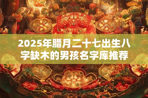 2025年腊月二十七出生八字缺木的男孩名字库推荐