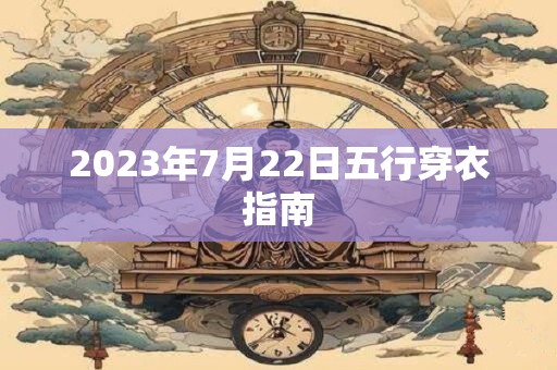2023年7月22日五行穿衣指南
