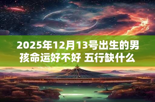 2025年12月13号出生的男孩命运好不好 五行缺什么