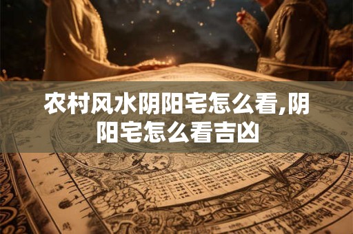 农村风水阴阳宅怎么看,阴阳宅怎么看吉凶