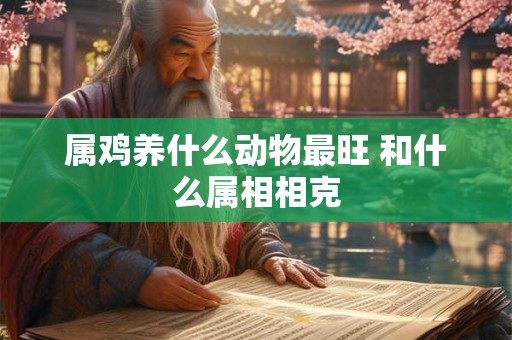 属鸡养什么动物最旺 和什么属相相克