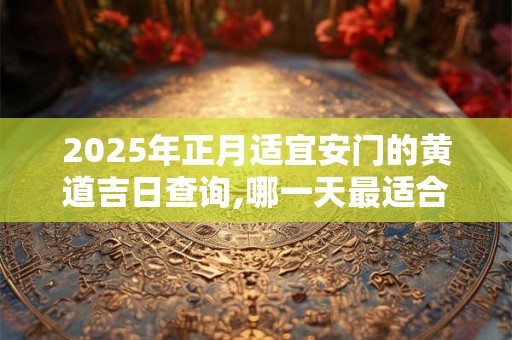 2025年正月适宜安门的黄道吉日查询,哪一天最适合安门？