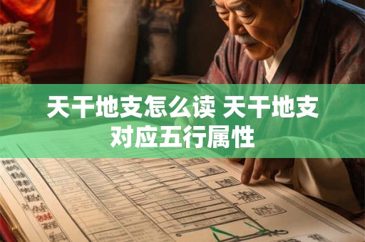 天干地支怎么读 天干地支对应五行属性
