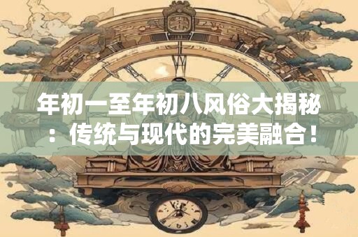 年初一至年初八风俗大揭秘：传统与现代的完美融合！