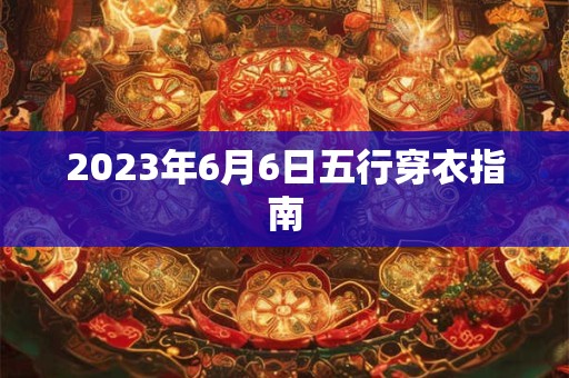 2023年6月6日五行穿衣指南