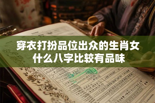 穿衣打扮品位出众的生肖女 什么八字比较有品味