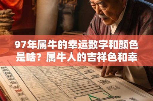 97年属牛的幸运数字和颜色是啥？属牛人的吉祥色和幸运数字！