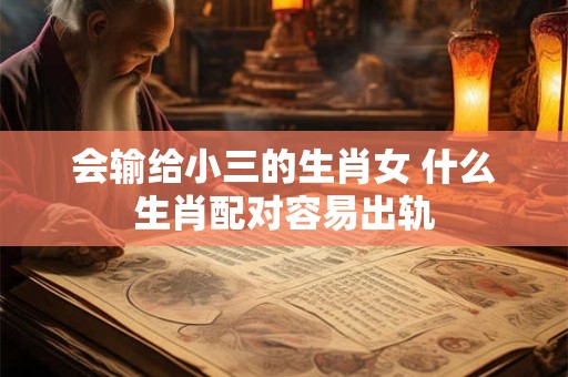 会输给小三的生肖女 什么生肖配对容易出轨