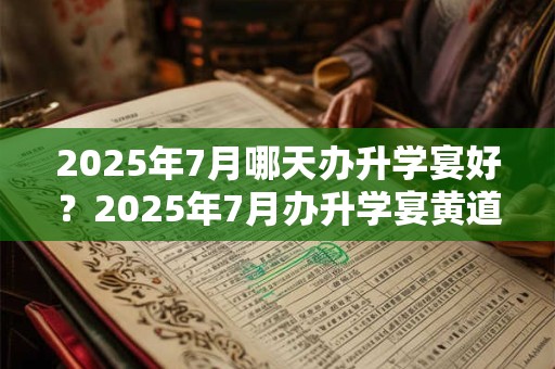 2025年7月哪天办升学宴好？2025年7月办升学宴黄道吉日一览