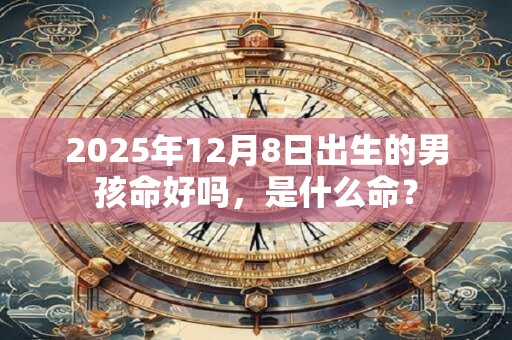 2026年12月8日出生的男孩命好吗，是什么命？