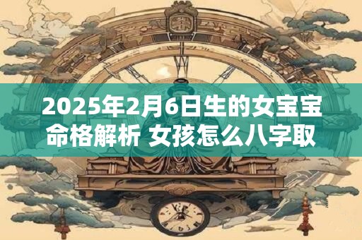 2025年2月6日生的女宝宝命格解析 女孩怎么八字取名