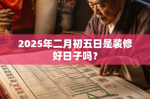 2025年二月初五日是装修好日子吗？