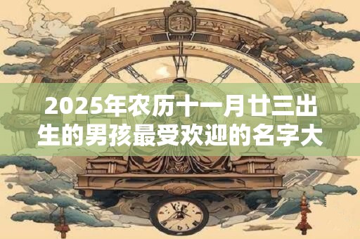 2025年农历十一月廿三出生的男孩最受欢迎的名字大全 2025年农历十一月廿三出生的男孩最受欢迎的名字大全