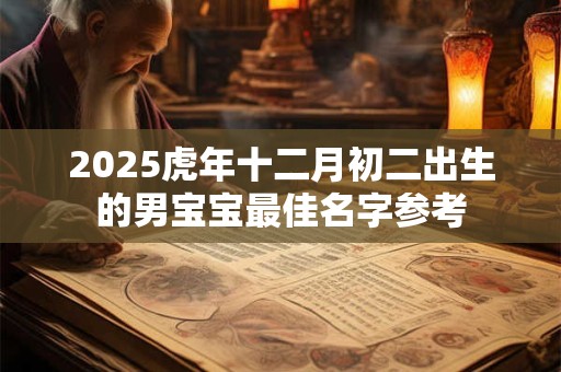 2025虎年十二月初二出生的男宝宝最佳名字参考
