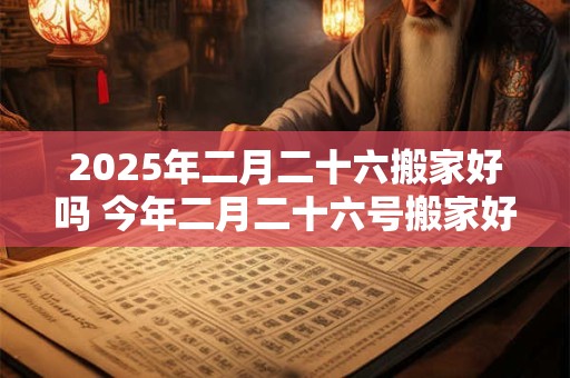2025年二月二十六搬家好吗 今年二月二十六号搬家好吗