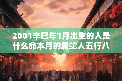 2001辛巳年1月出生的人是什么命本月的属蛇人五行八字查询