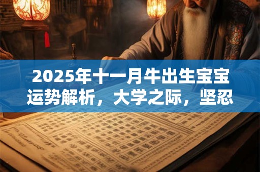 2025年十一月牛出生宝宝运势解析，大学之际，坚忍不拔