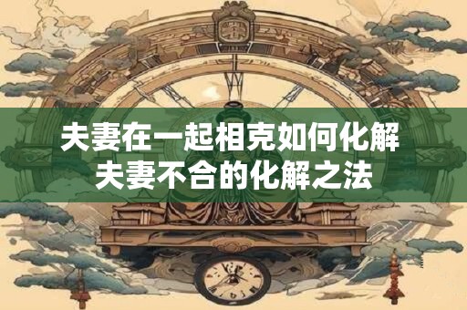 夫妻在一起相克如何化解 夫妻不合的化解之法