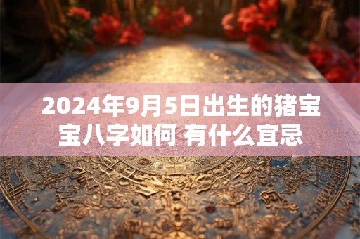 2024年9月5日出生的猪宝宝八字如何 有什么宜忌