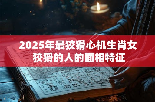 2025年最狡猾心机生肖女 狡猾的人的面相特征