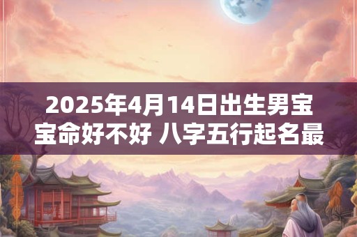 2025年4月14日出生男宝宝命好不好 八字五行起名最全款