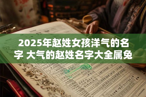2025年赵姓女孩洋气的名字 大气的赵姓名字大全属兔