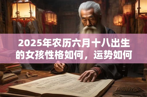 2025年农历六月十八出生的女孩性格如何，运势如何？