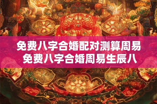 免费八字合婚配对测算周易 免费八字合婚周易生辰八字配对