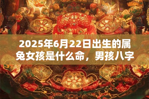2025年6月22日出生的属兔女孩是什么命，男孩八字命运分析