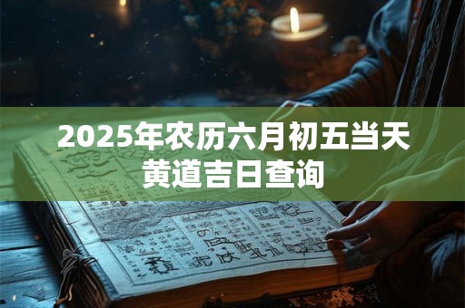 2026年农历六月初五当天黄道吉日查询 2026年农历六月初五当天黄道吉日查询