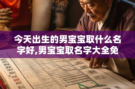 今天出生的男宝宝取什么名字好,男宝宝取名字大全免费 2025年