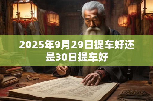 2025年9月29日提车好还是30日提车好