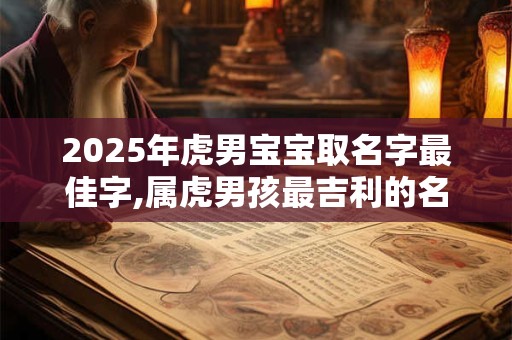 2025年虎男宝宝取名字最佳字,属虎男孩最吉利的名字