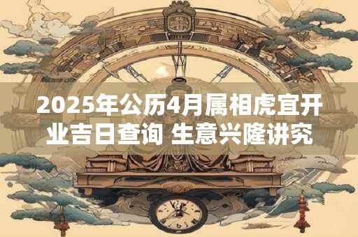 2025年公历4月属相虎宜开业吉日查询 生意兴隆讲究