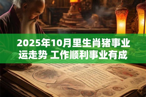 2025年10月里生肖猪事业运走势 工作顺利事业有成
