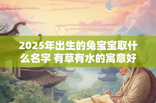 2026年出生的兔宝宝取什么名字 有草有水的寓意好的名字