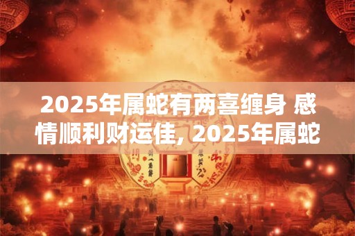 2025年属蛇有两喜缠身 感情顺利财运佳, 2025年属蛇人的喜事