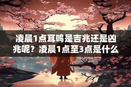 凌晨1点耳鸣是吉兆还是凶兆呢？凌晨1点至3点是什么时辰？
