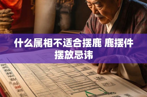 什么属相不适合摆鹿 鹿摆件摆放忌讳